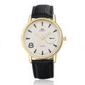 Luxury Quartz Watches Men'S Leather Watches Casual Watches